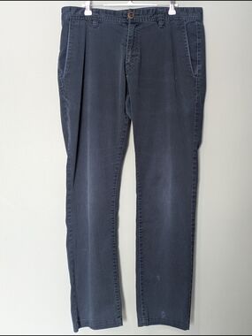 Volcom Frickin Modern Stretch Men's Navy Blue Chino Trousers Skater